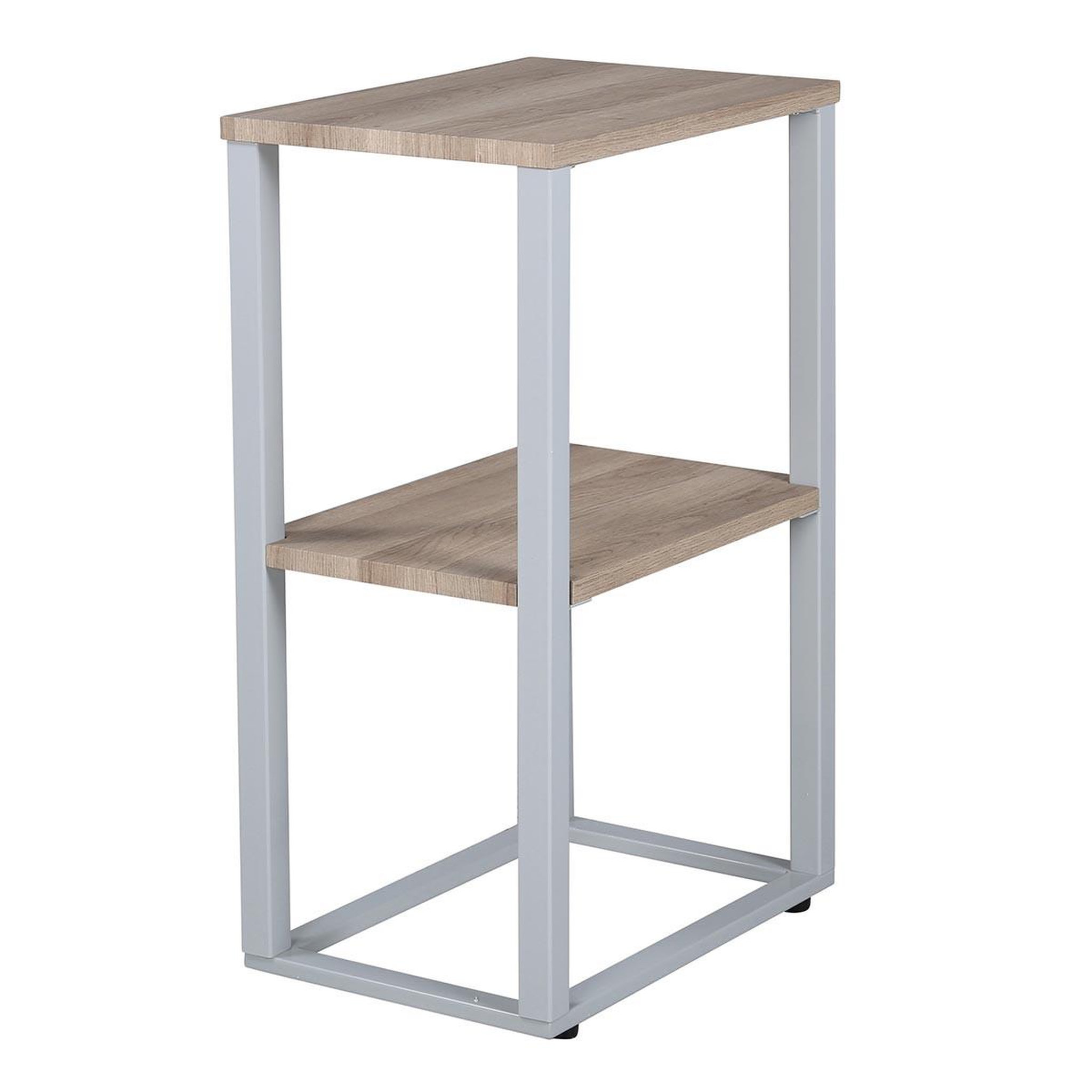 Paris Prix Table de chevet double  rise  70cm naturel & gris