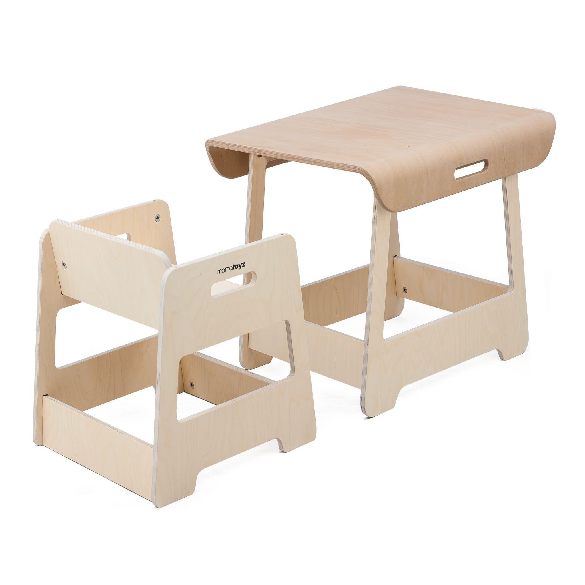 Voir la diapositive 3 : MAMATOYZ Table à langer transformable en bois Changy Bold