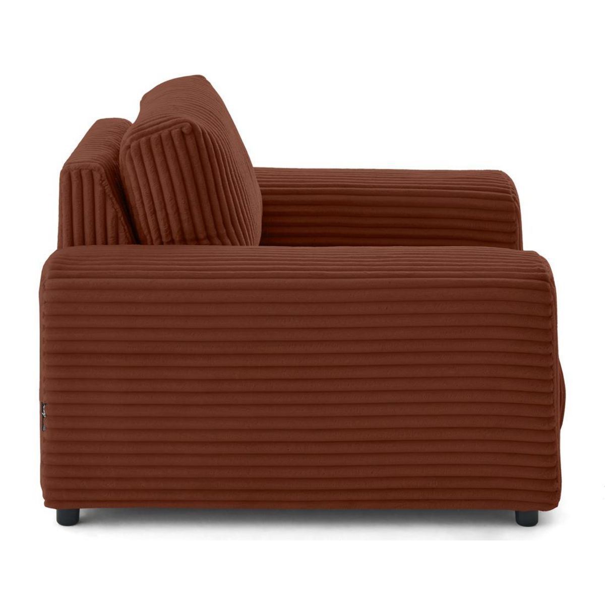 LISA DESIGN Garance - fauteuil en velours côtelé grosses côtes