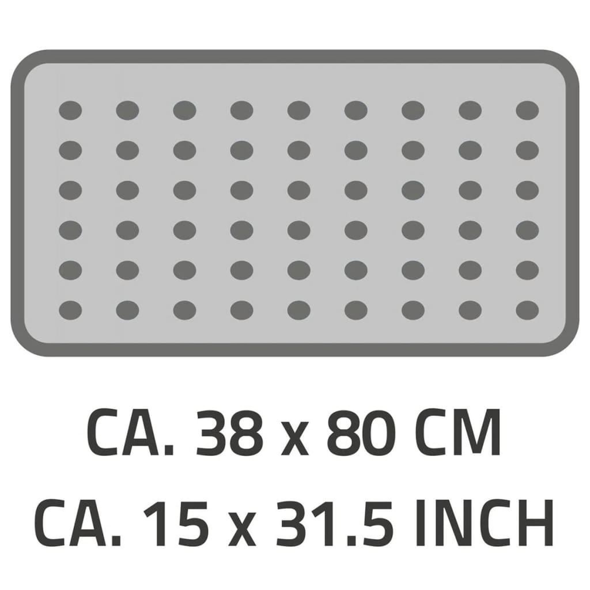 Voir la diapositive 4 : RIDDER RIDDER Tapis de bain antiderapant Playa 80 x 38 cm Noir 68310