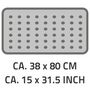 Voir la diapositive 4 : RIDDER RIDDER Tapis de bain antiderapant Playa 80 x 38 cm Noir 68310
