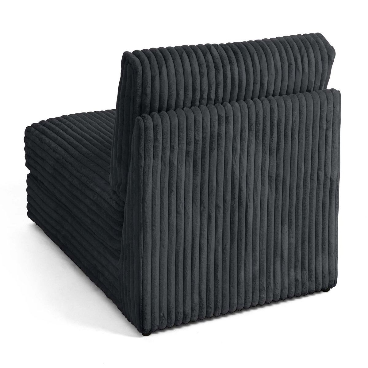 LISA DESIGN Jasper - module méridienne - en fausse fourrure côtelée