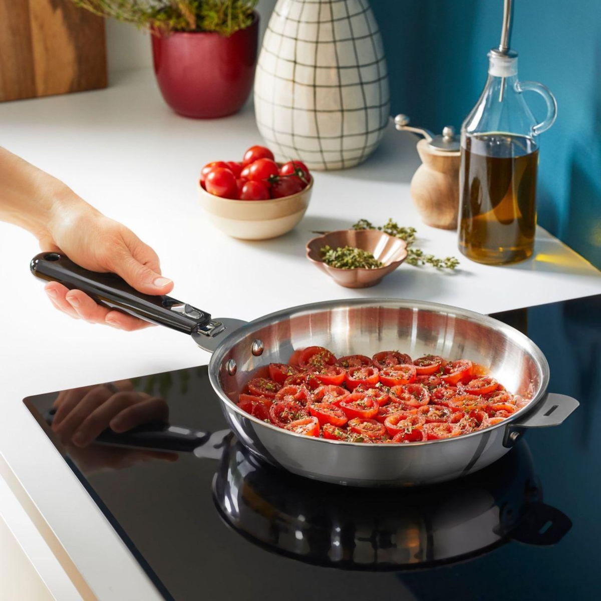 Lagostina Batterie de cuisine Esperta triply 2 pcs + poignee