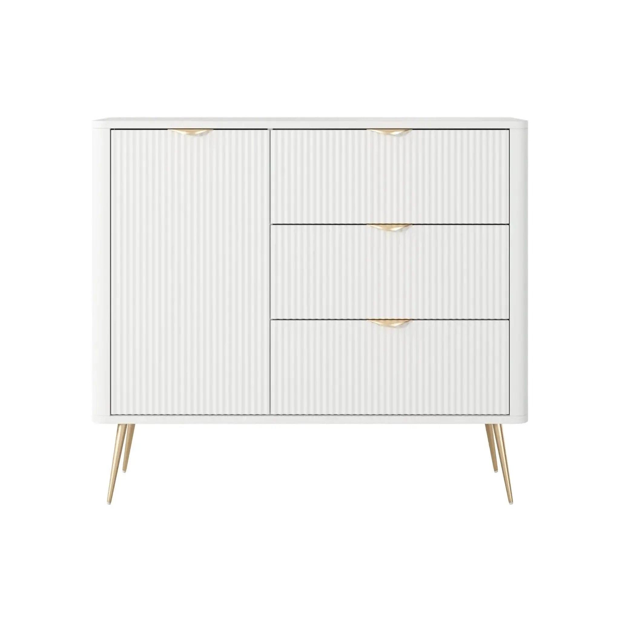 Voir la diapositive 1 : CASANOVA PARIS Joudy mini - mini buffet 138cmeffet rainuré