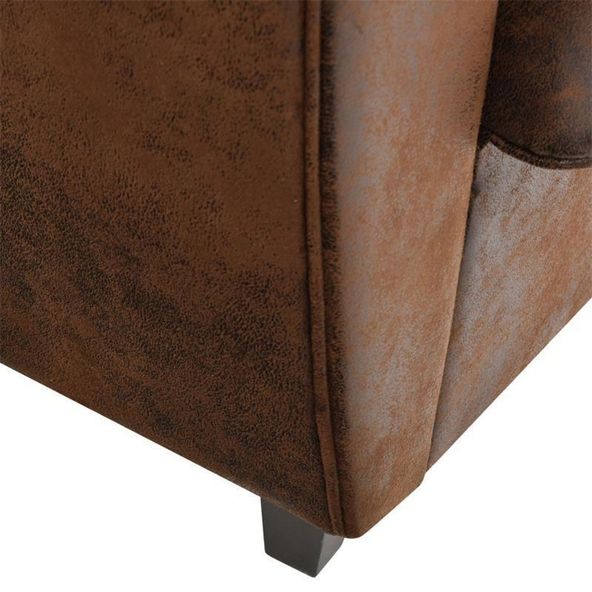 Paris Prix Canapé Club Vintage  Confortable  139cm Marron