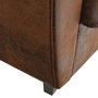 Voir la diapositive 4 : Paris Prix Canapé Club Vintage  Confortable  139cm Marron
