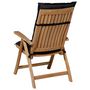 Voir la diapositive 4 : MADISON Madison Coussin de chaise a haut dossier Panama 123x50 cm Noir
