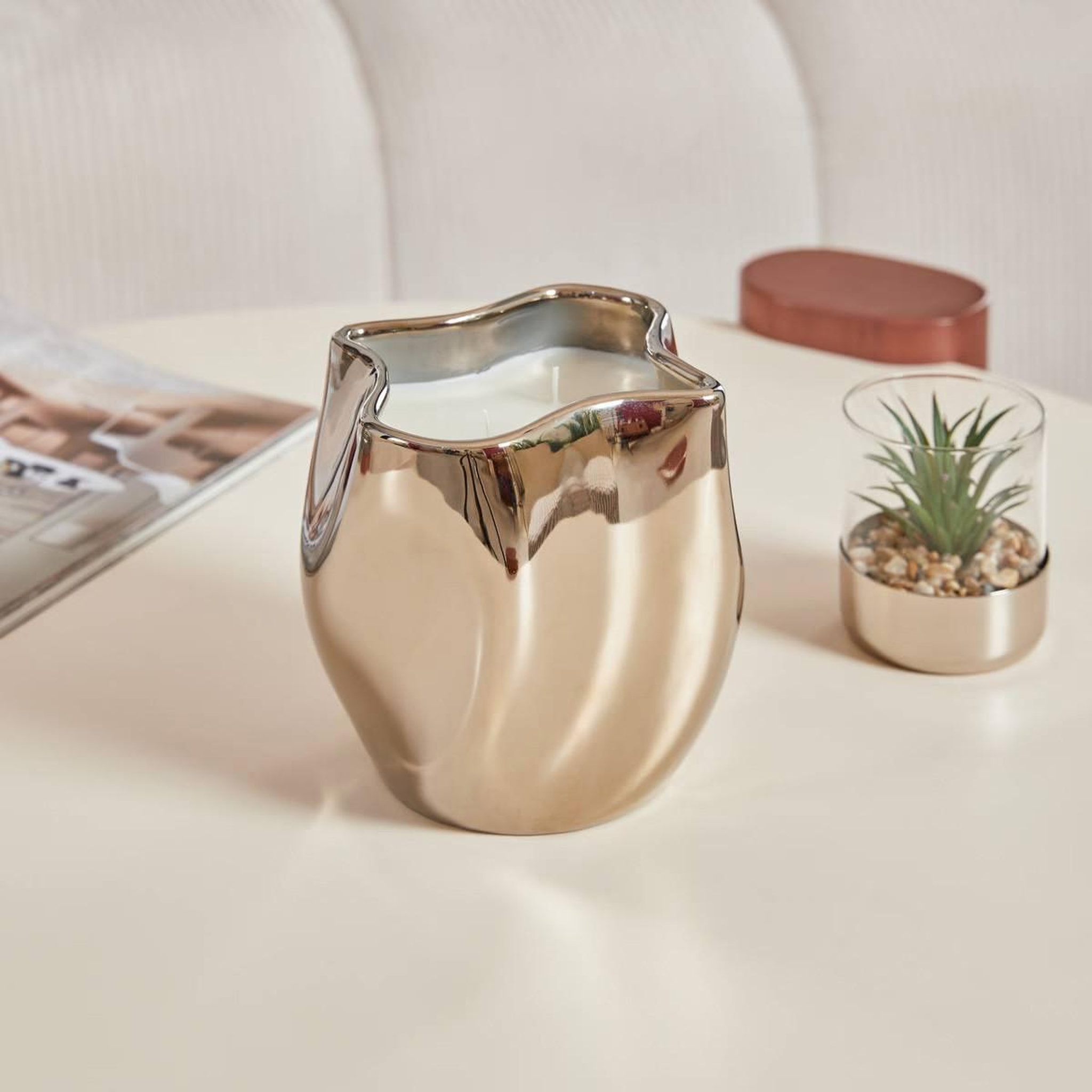 Voir la diapositive 4 : ATMOSPHERA Bougie parfumée en céramique  sky  985g ylang-ylang