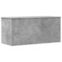 Voir la diapositive 2 : VIDAXL Boîte de rangement gris beton 100x42x46 cm bois d'ingenierie