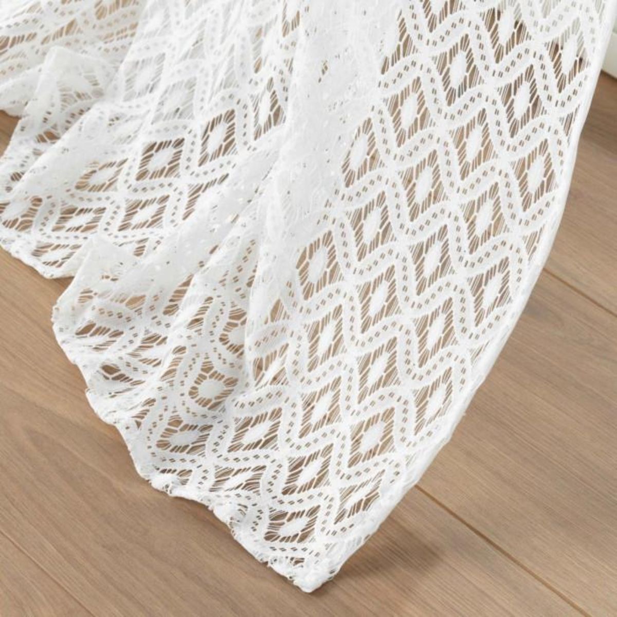 Paris Prix Rideau Voilage à Œillets Maille  Odilia  140x240cm Blanc