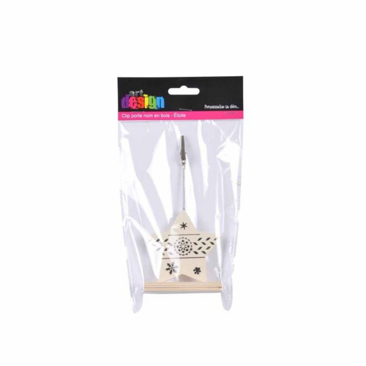 Paris Prix Clip Porte Nom de Noël  Nordic Étoile  Naturel