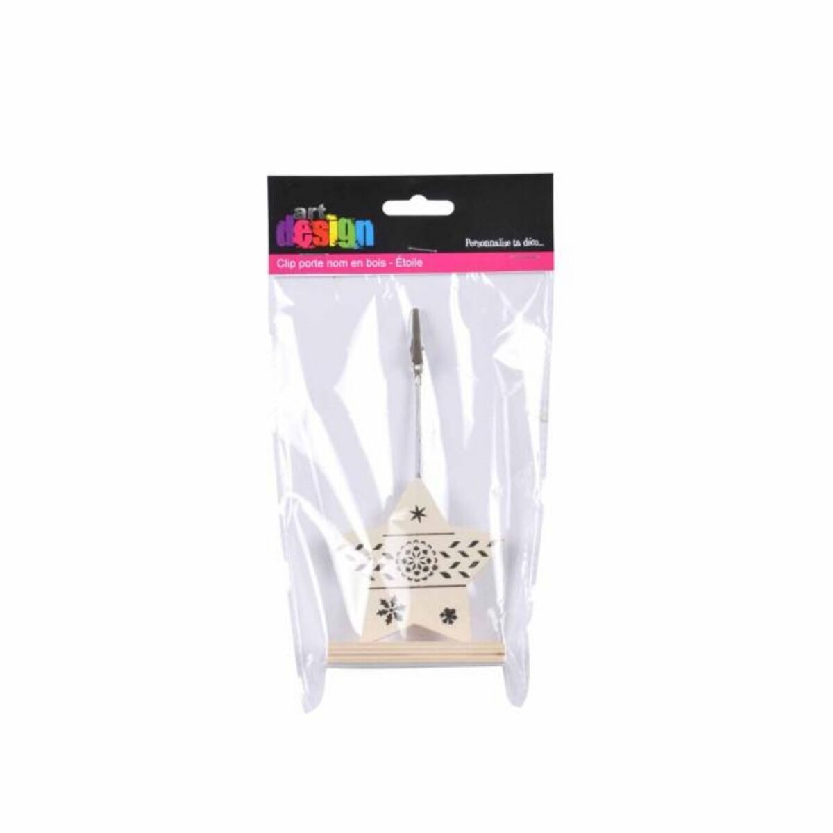 Paris Prix Clip Porte Nom de Noël  Nordic Étoile  Naturel