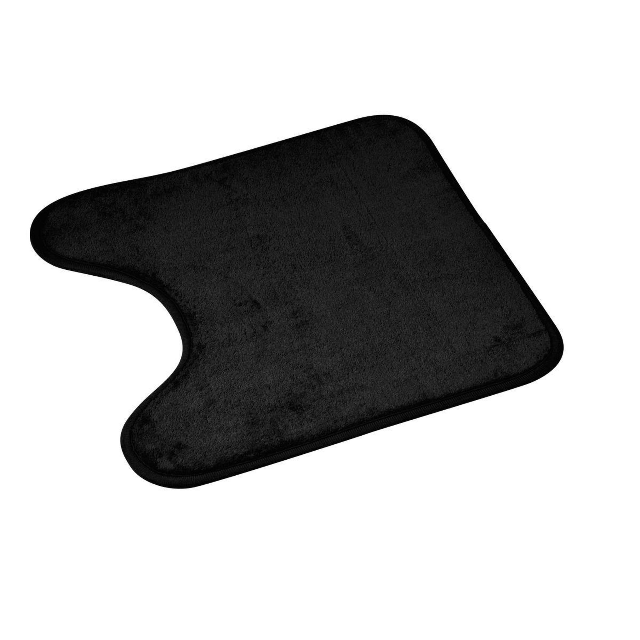 Douceur d'Intérieur Tapis contour wc  vitamine ii  45x45cm noir