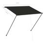 Voir la diapositive 6 : VIDAXL Auvent retractable avec LED 150x150 cm Anthracite