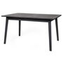 Voir la diapositive 2 : Paris Prix Table à Manger Extensible  Skagen  140-180cm Noir