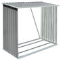 Voir la diapositive 2 : VIDAXL Abri de stockage de bois Acier galvanise 163x83x154 cm Gris