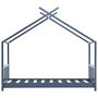 Voir la diapositive 4 : VIDAXL Cadre de lit d'enfant Gris Bois de pin massif 70x140 cm