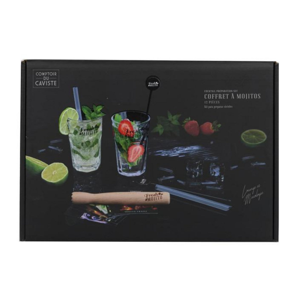 Paris Prix Coffret Mojito Avec Recette  Fresh  40cm Multicolore