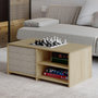Voir la diapositive 3 : Habitat et Jardin Table basse en bois  Gord  - 90 x 45 x 44 cm - Beige