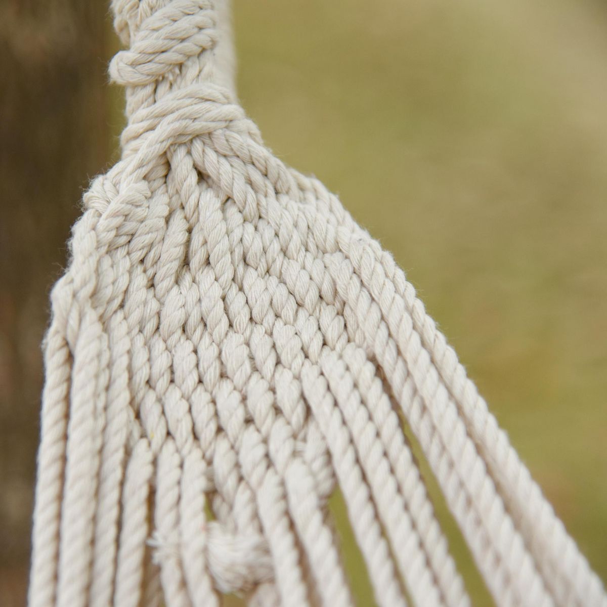 OUTSUNNY Hamac de voyage respirant portable toile de hamac dim. 2,9L x 1,5l m sac transport coton polyester multicolore