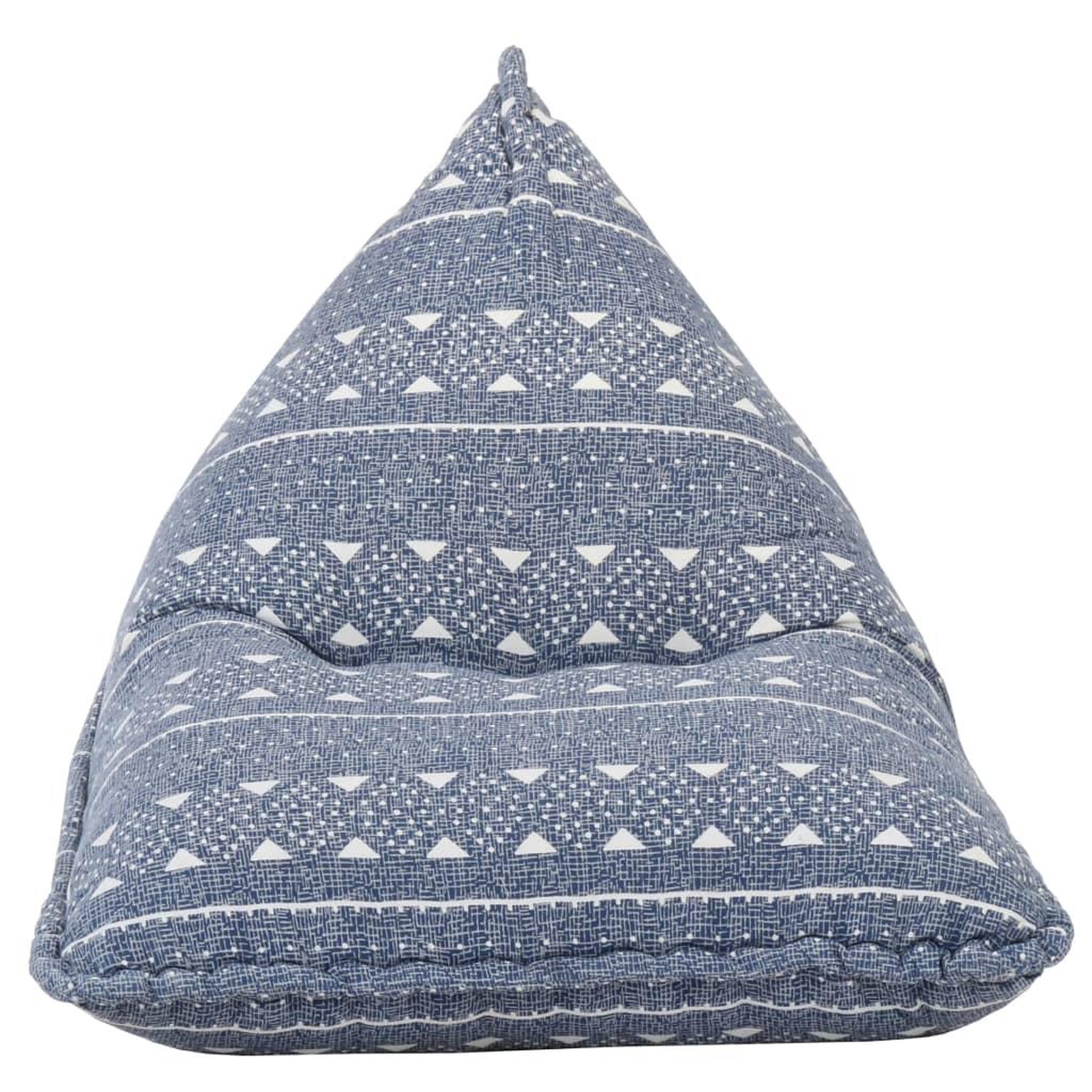 Voir la diapositive 2 : VIDAXL Canape pouf Indigo Tissu Patchwork