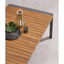 Voir la diapositive 6 : HESPERIDE Table de jardin fixe en aluminium et acacia 10 places PARADIZE - Noyer et graphite