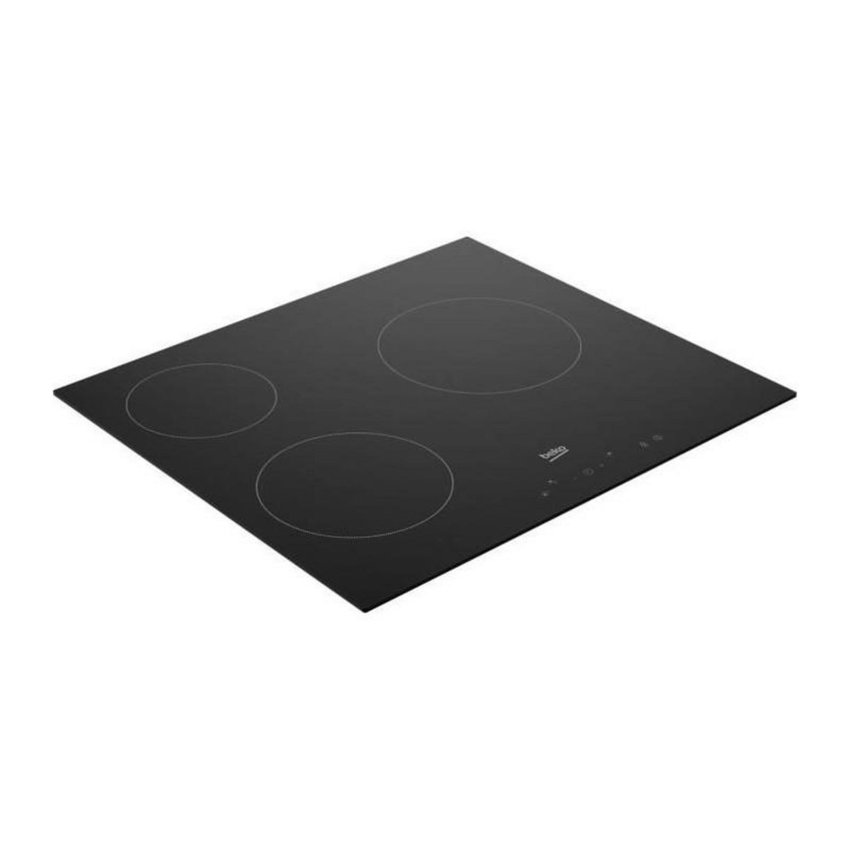 Beko Table de cuisson vitrocéramique - BEKO - 3 foyers - 60 cm - HIC63400