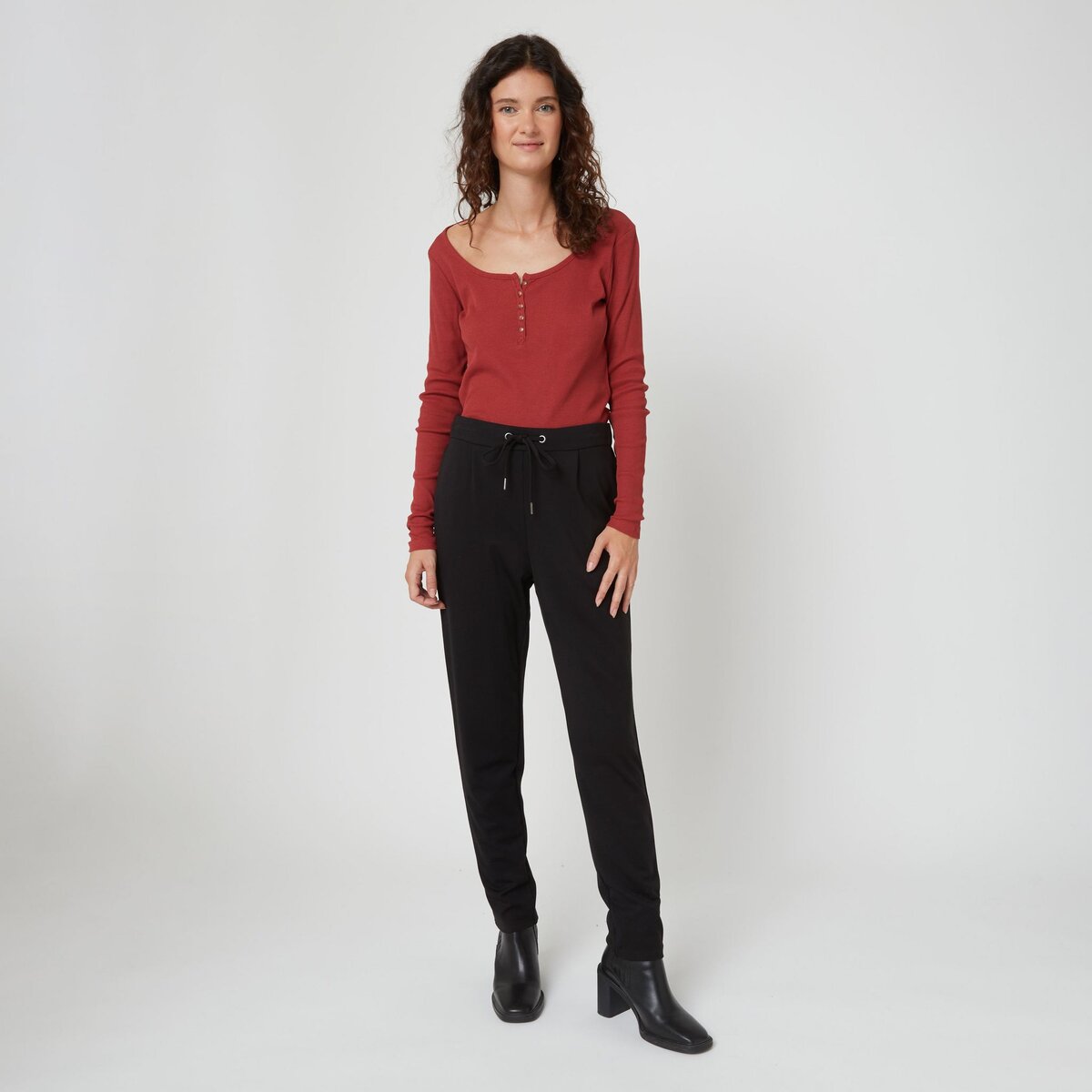 INEXTENSO Pantalon noir femme