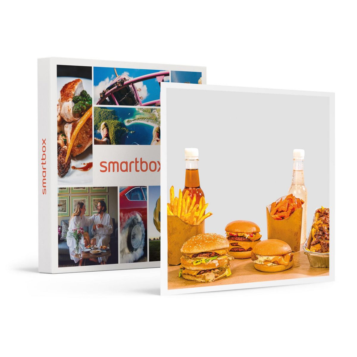 Smartbox Repas gourmand et éthique : burger avec frites dans un fast-food 100 % vegan - Coffret Cadeau Gastronomie
