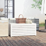 VIDAXL Boîte de jardin blanc 101x50,5x46,5 cm bois massif de pin