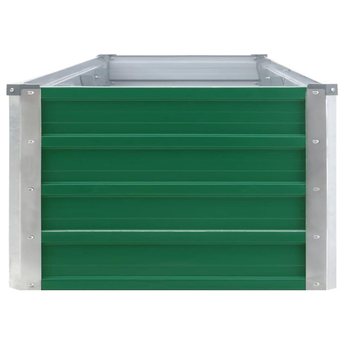 VIDAXL Lit sureleve de jardin Acier galvanise 320x40x45 cm Vert