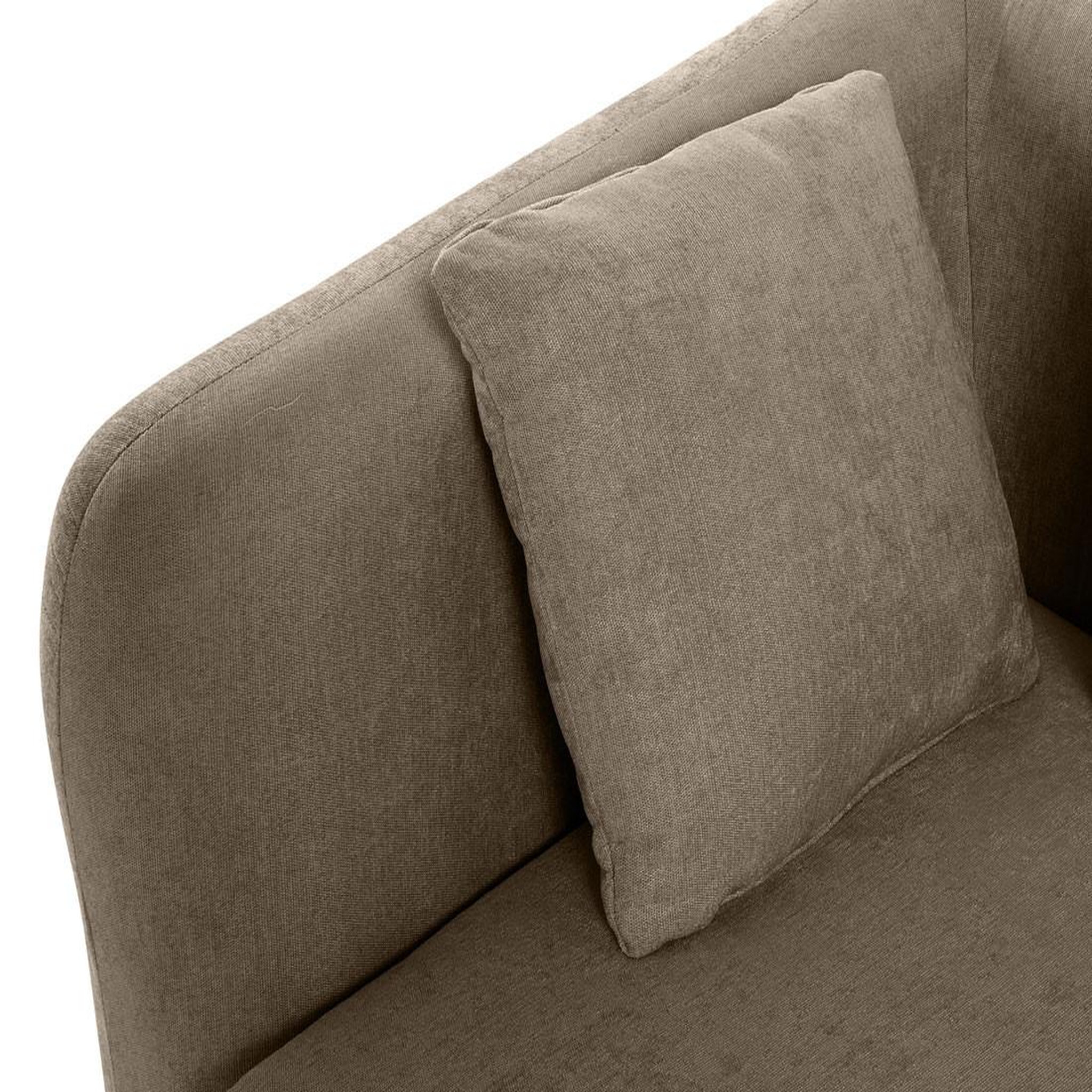 Voir la diapositive 5 : LISA DESIGN Ikare - module d'assise d'angle gauche - en tissu