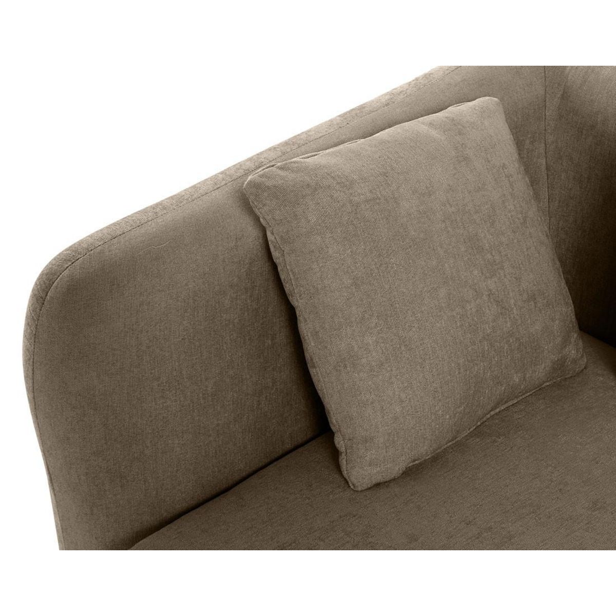 LISA DESIGN Ikare - module d'assise d'angle gauche - en tissu