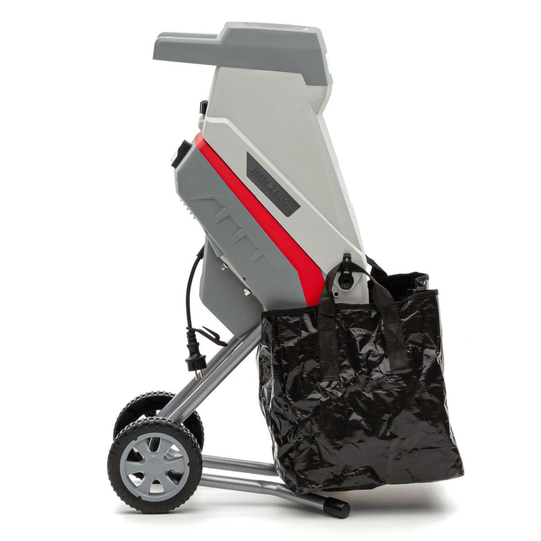 Voir la diapositive 2 : Ikra Broyeur de végétaux électrique 2500W Sac 45L 2 Lames acier trempé Branches jusqu'à 45mm IKRA