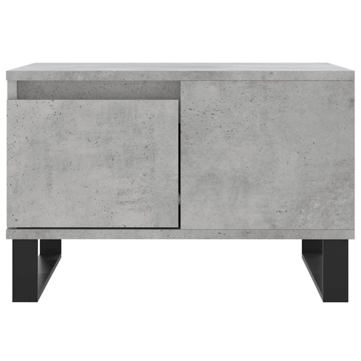 VIDAXL Table basse gris beton 55x55x36,5 cm bois d'ingenierie