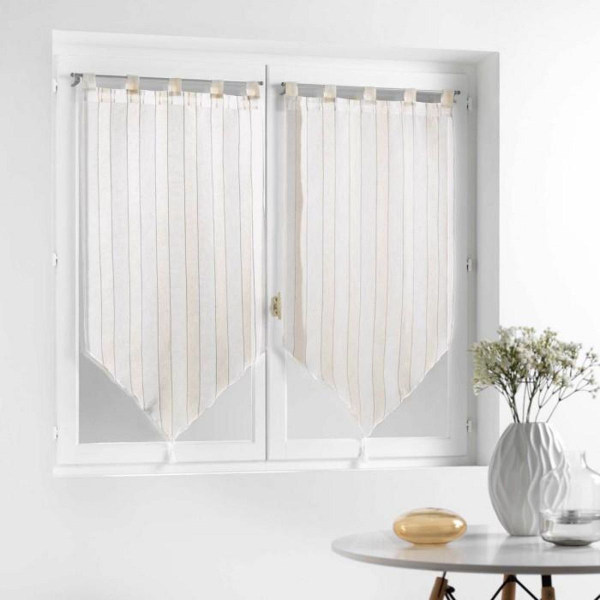 Paris Prix Paire de Voilages  Charlize  60x90cm Naturel