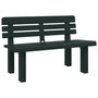 Voir la diapositive 2 : VIDAXL Banc de jardin vert 110x52x71 cm polypropylene