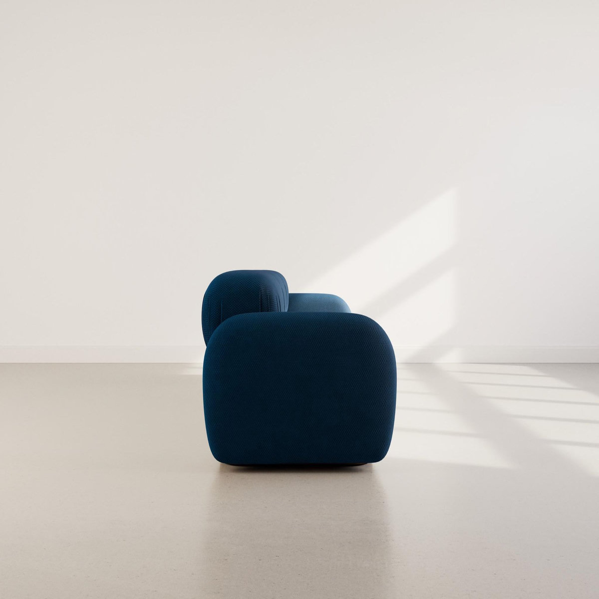 LISA DESIGN Penelope - canapé droit modulable 3 places en velours texturé