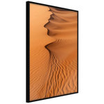 Paris Prix Affiche Murale Encadrée  Patterns on the Sand. Coloris disponibles : Jaune, Noir