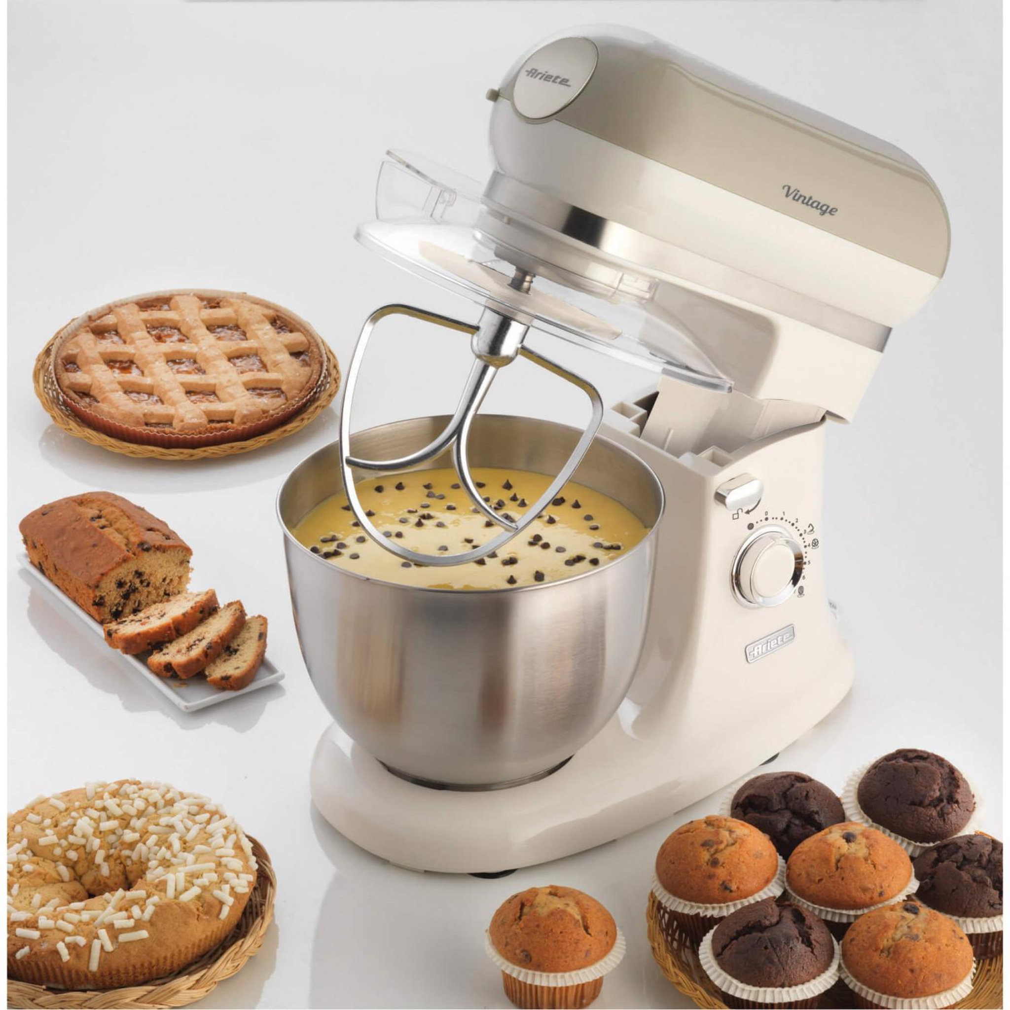 Voir la diapositive 3 : ARIETE Ariete 1588 2400w 5.5l beige, blanc robot de cuisine