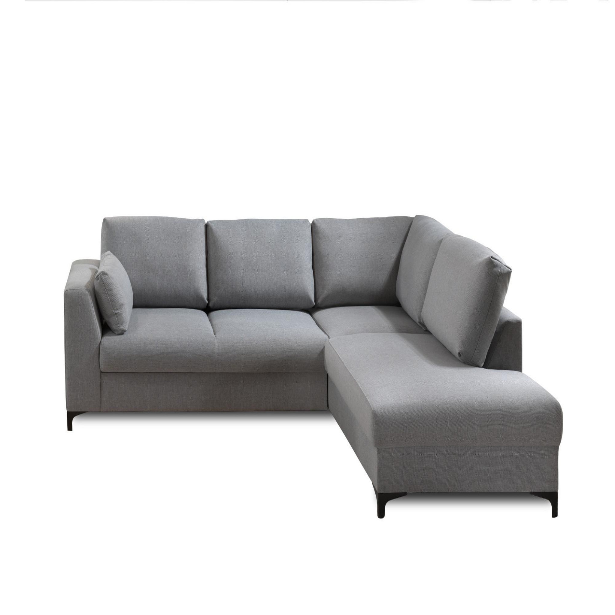Voir la diapositive 6 : LISA DESIGN Tala - canapé d'angle droit - convertible - 5 places - en tissu