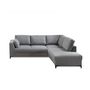Voir la diapositive 6 : LISA DESIGN Tala - canapé d'angle droit - convertible - 5 places - en tissu