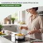 Voir la diapositive 2 : Fackelmann Casserole 18 cm en inox 18/10 Triply Fackelmann Vita3