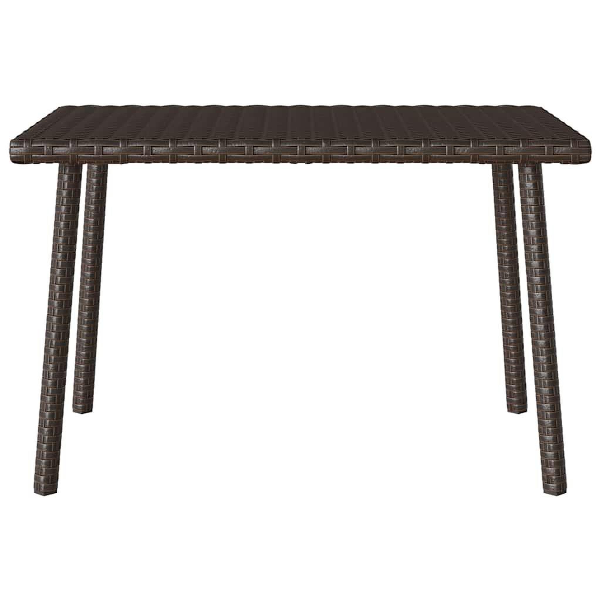Voir la diapositive 4 : VIDAXL Table basse de jardin rectangulaire marron 60x40x37 cm rotin