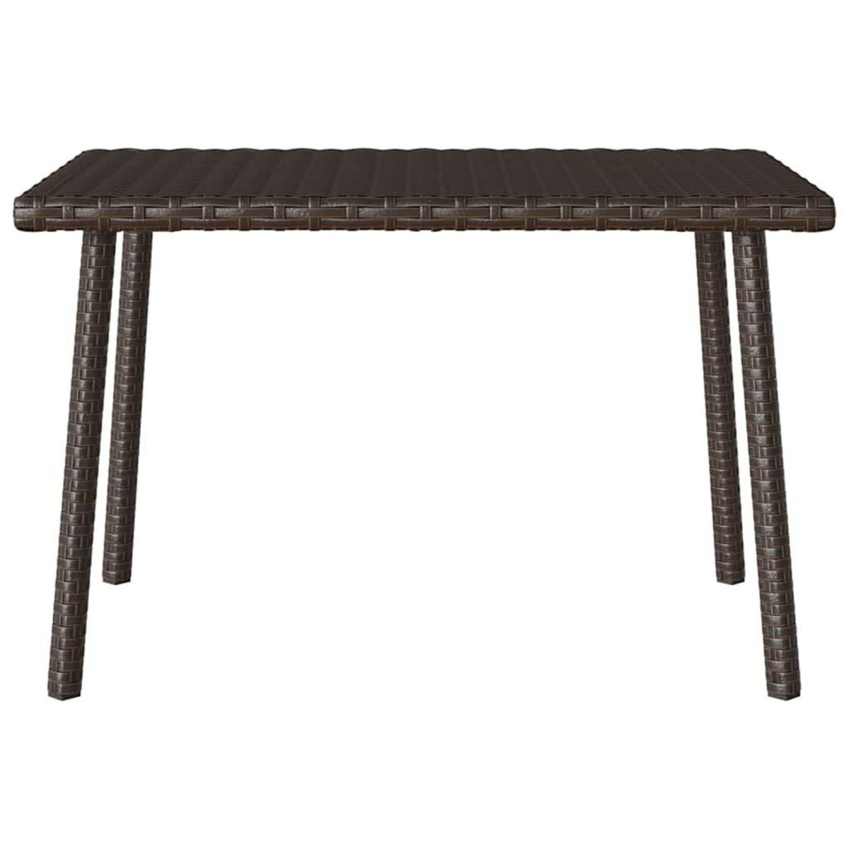 VIDAXL Table basse de jardin rectangulaire marron 60x40x37 cm rotin