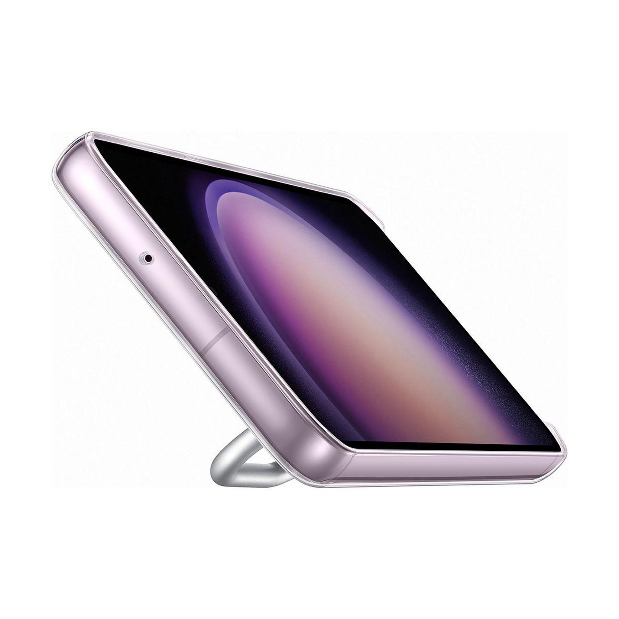 Voir la diapositive 3 : Samsung Coque S23+ transparente support amovible