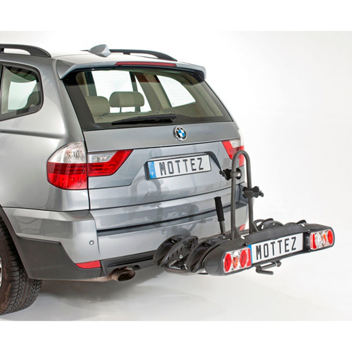 MOTTEZ Porte-vélos d'attelage plateforme rabattable & pliable 