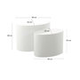Voir la diapositive 6 : LISA DESIGN Aeryn - lot de 2 tables basses - blanc - 48 et 40 cm