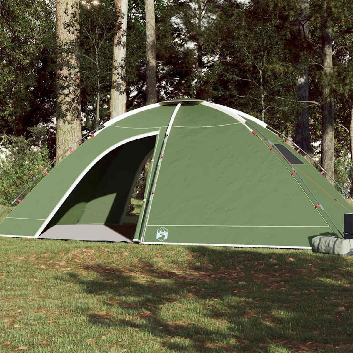 VIDAXL Tente de camping 8 personnes vert impermeable