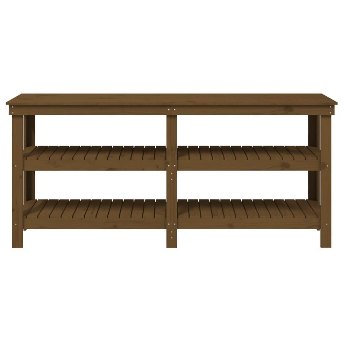 VIDAXL Banc de travail Marron miel 181x50x80 cm Bois de pin massif